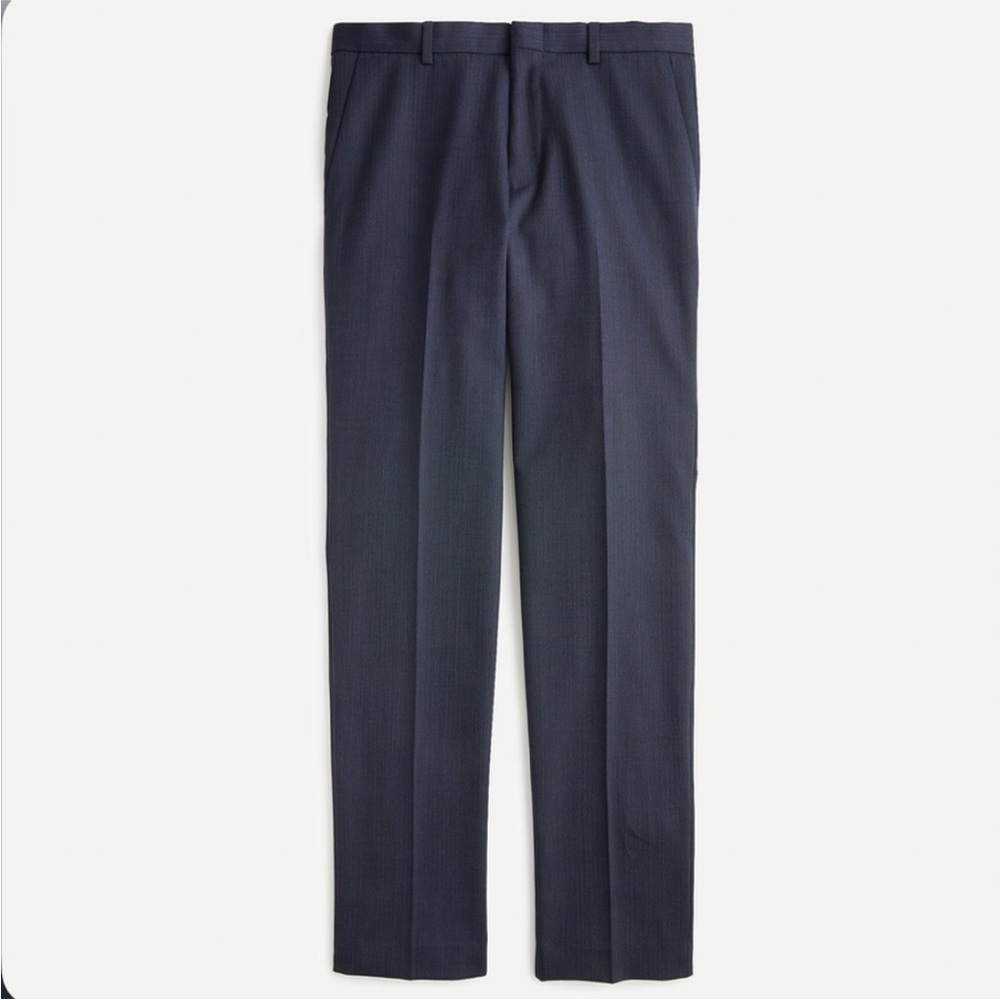 J crew ludlow essential slim fit pant mini herringbone print